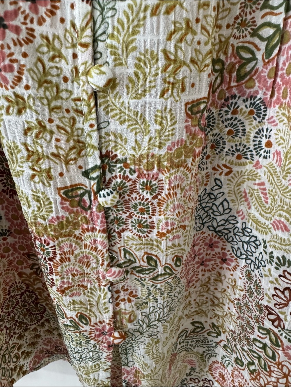 Rose + Olive Floral Blouse Short Sleeve Top - Picture 3 of 8
